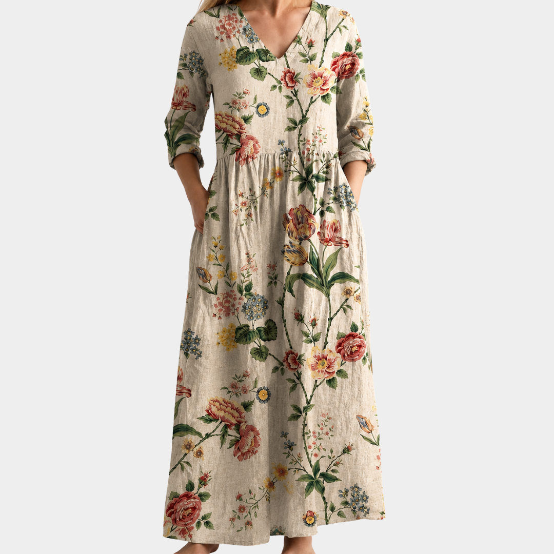 Vintage Botanical Garden Dress